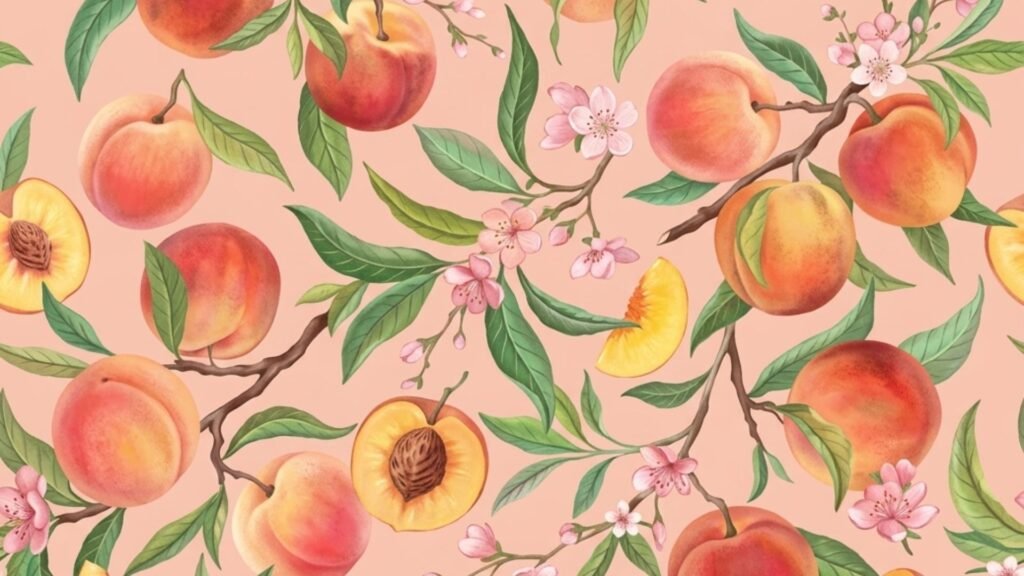 Peach desktop wallpaper