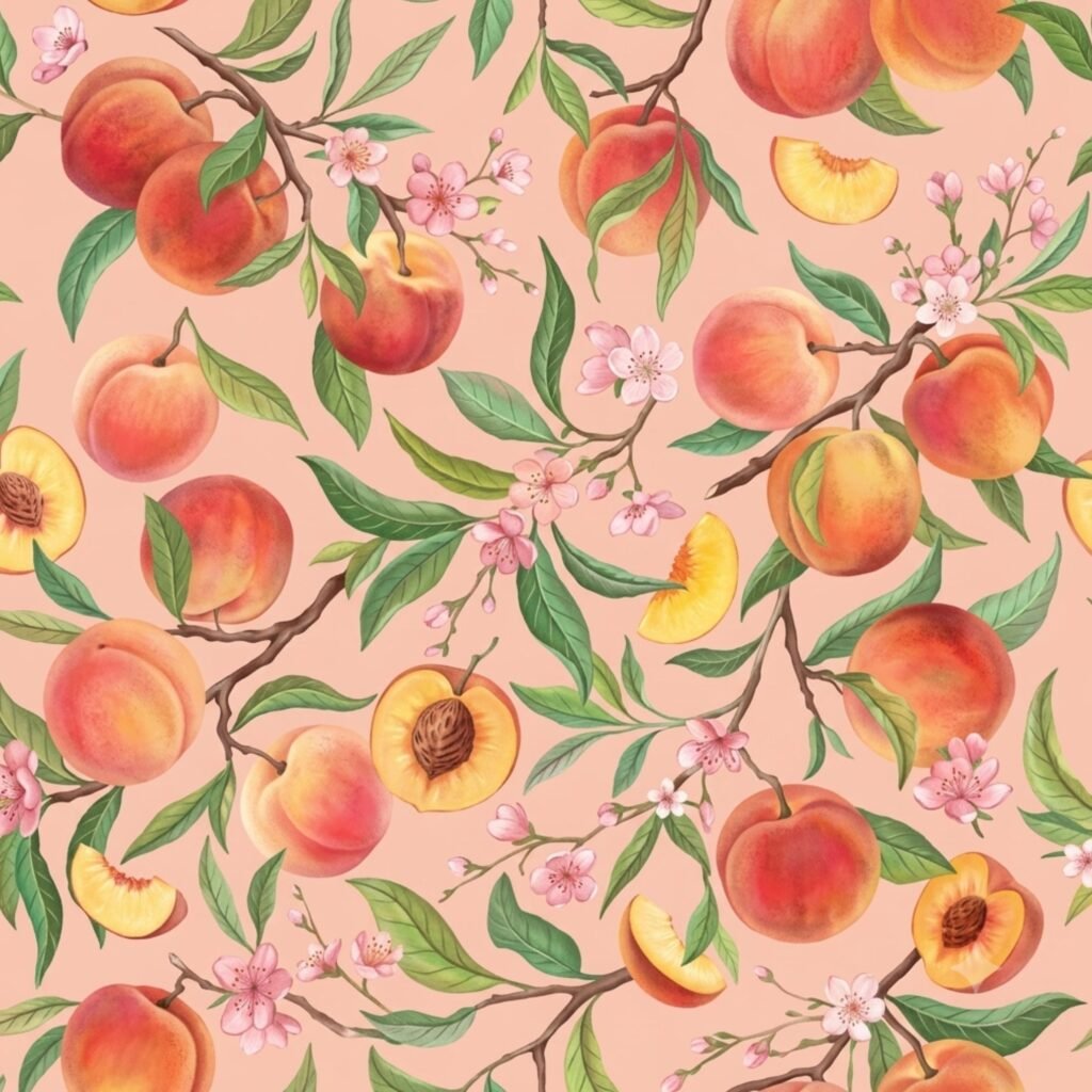 Peach lock screen wallpaper