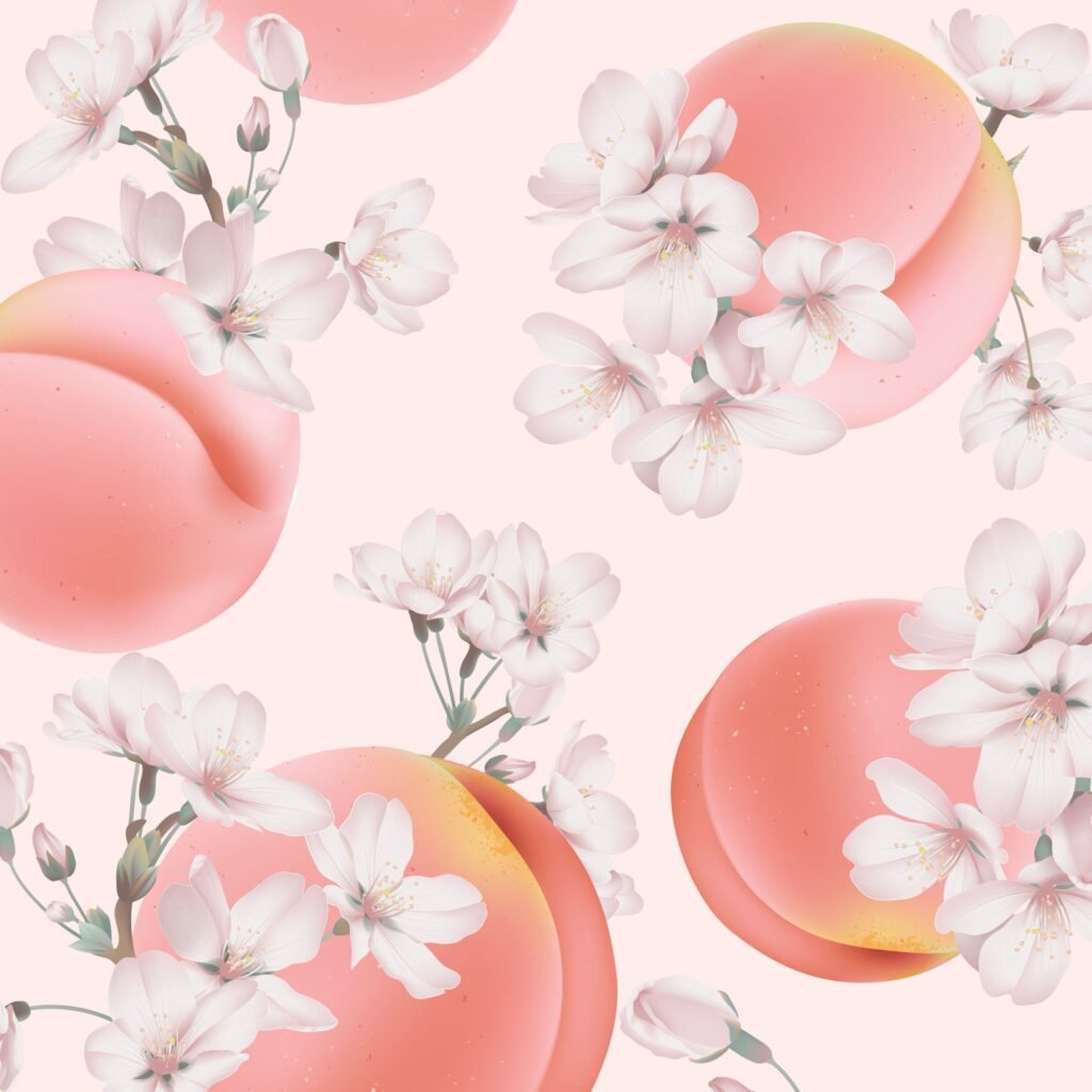 Peach pastel wallpaper