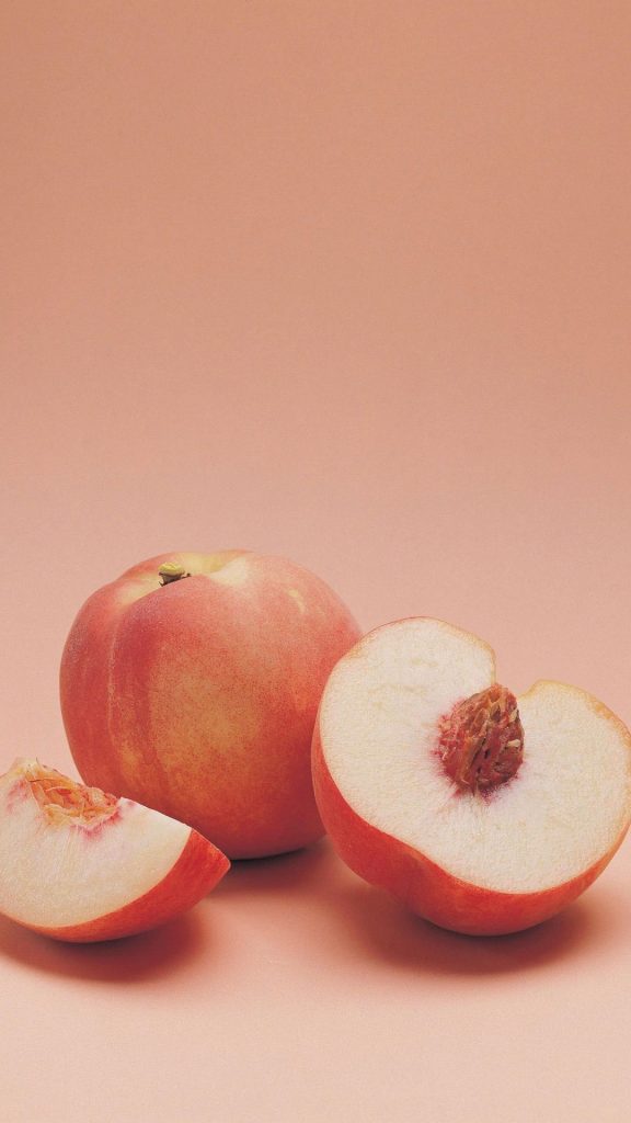 Peachy girly peach wallpaper