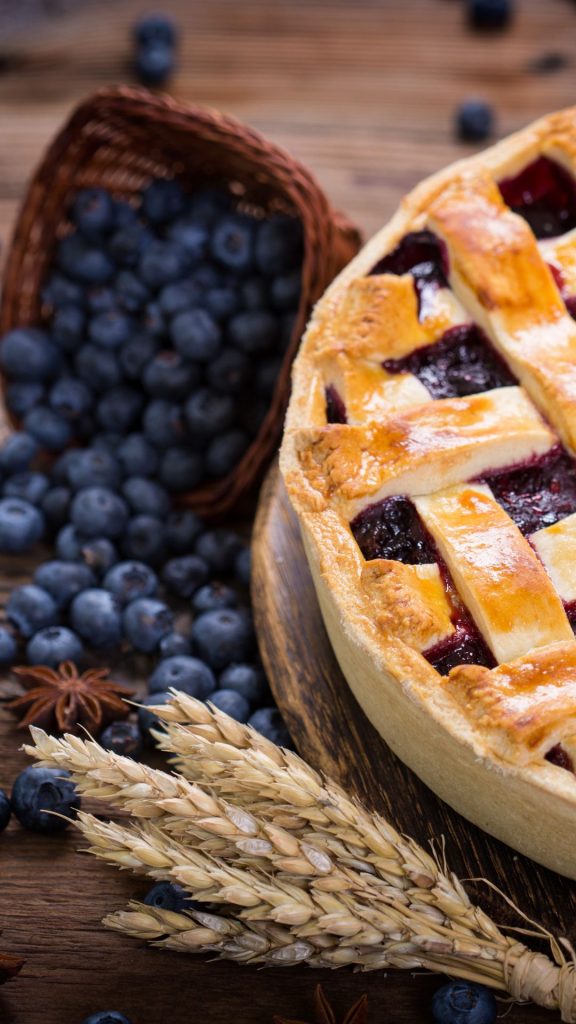 Pie blueberry wallpaper