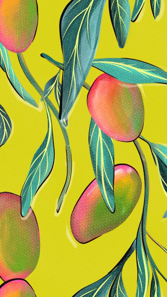 Pinkish mango wallpaper