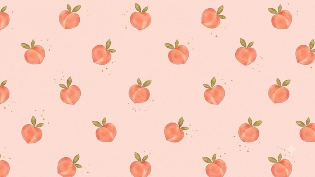 Retro peach wallpaper