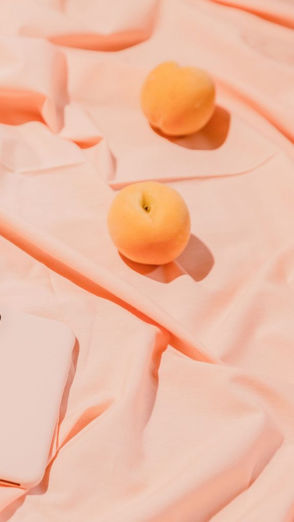 Silky peach wallpaper