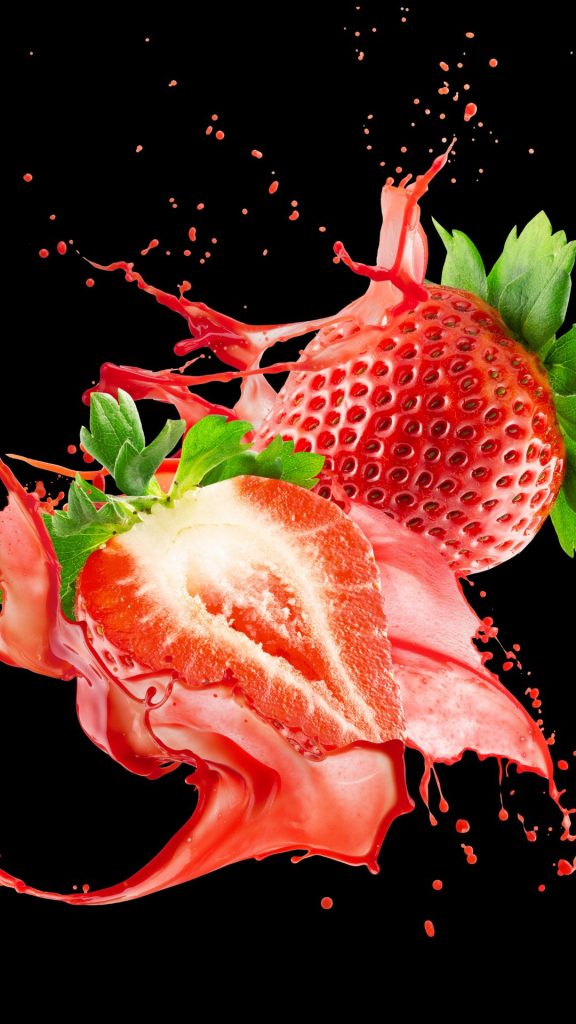Strawberries with black background beautiful strawberry wallpapers
