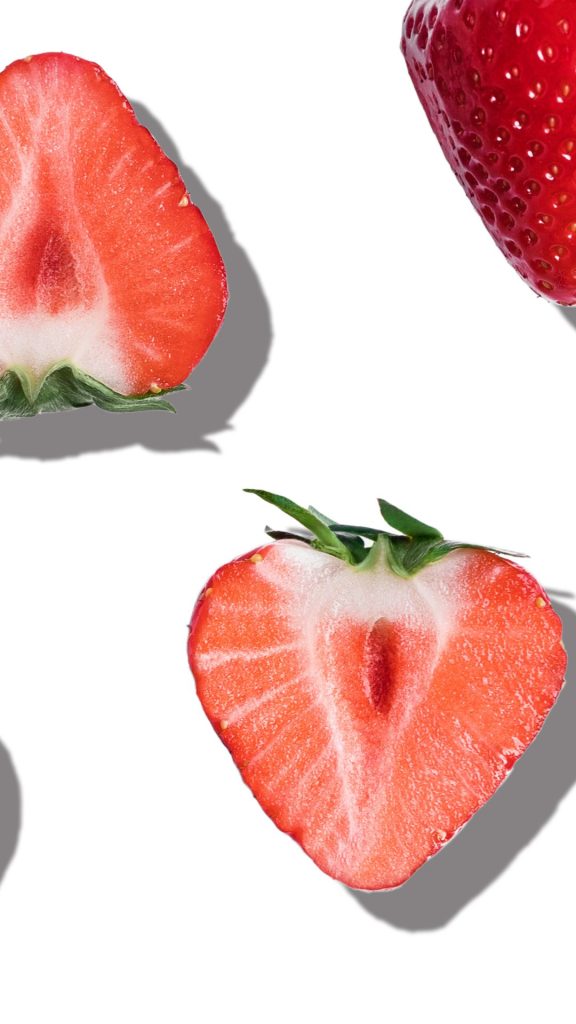 Strawberries with white plain background beautiful strawberry wallpapers