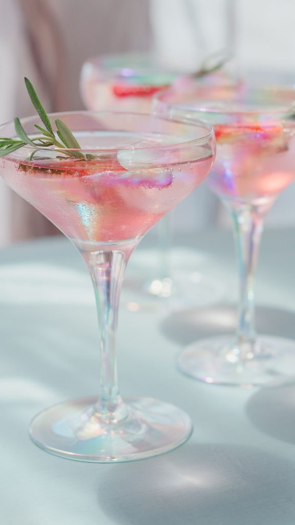 Strawberry mocktail with strawberry pieces beautiful strawberry wallpapers