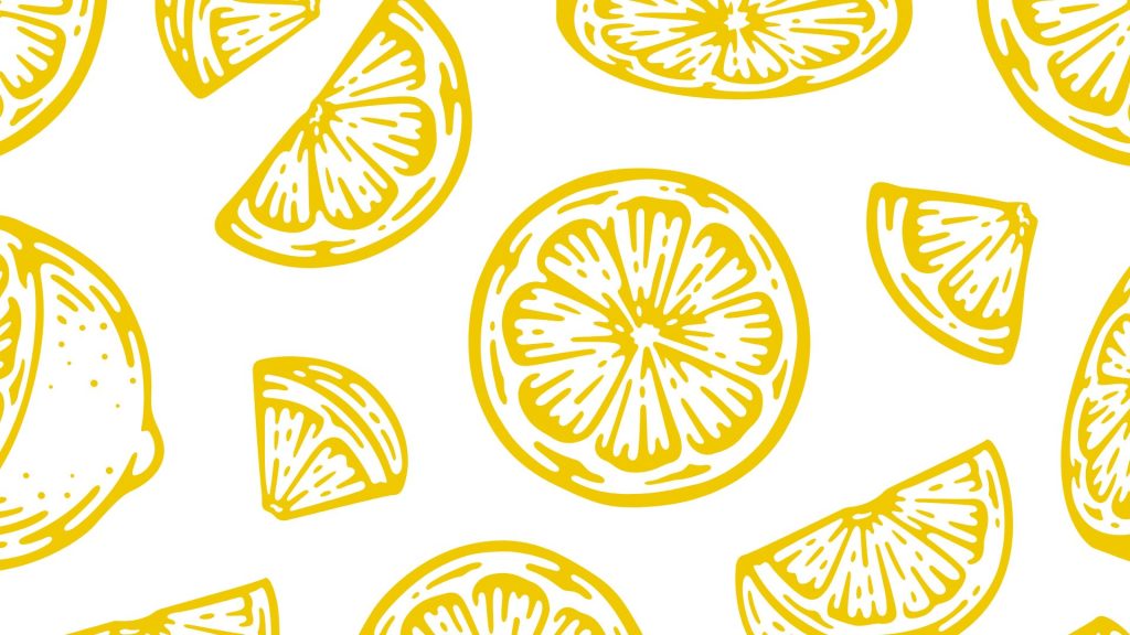 Sweet aesthetic laptop lemon wallpaper