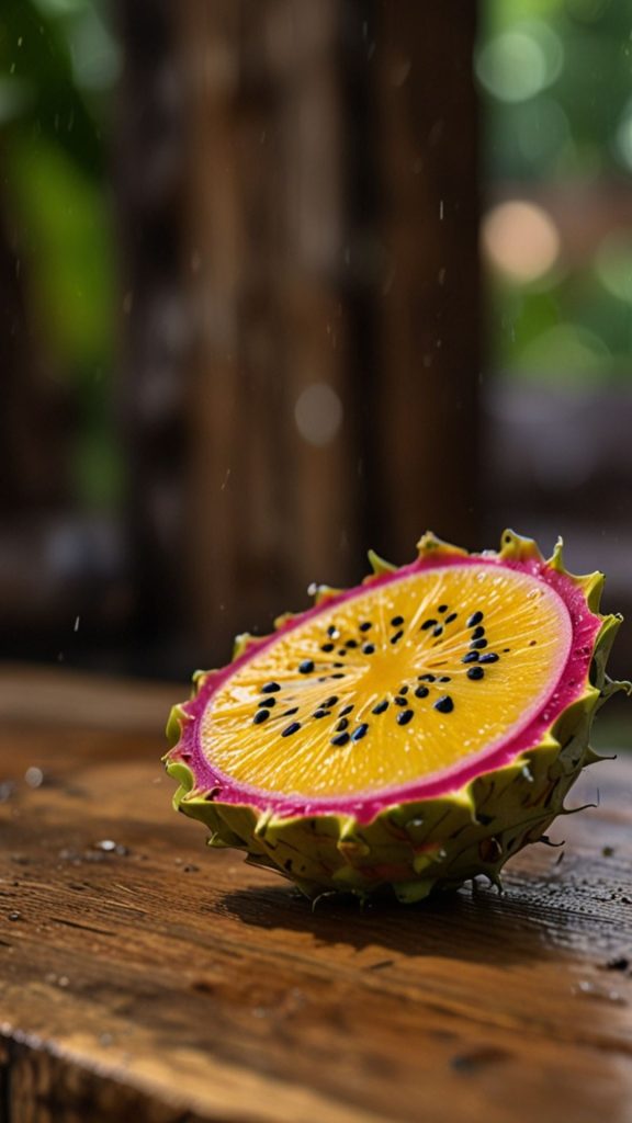 Sweet & natural yellow dragon fruit wallpaper