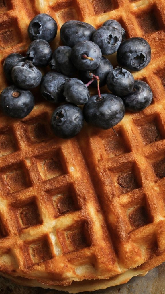 Sweet pancake blueberry wallpaper