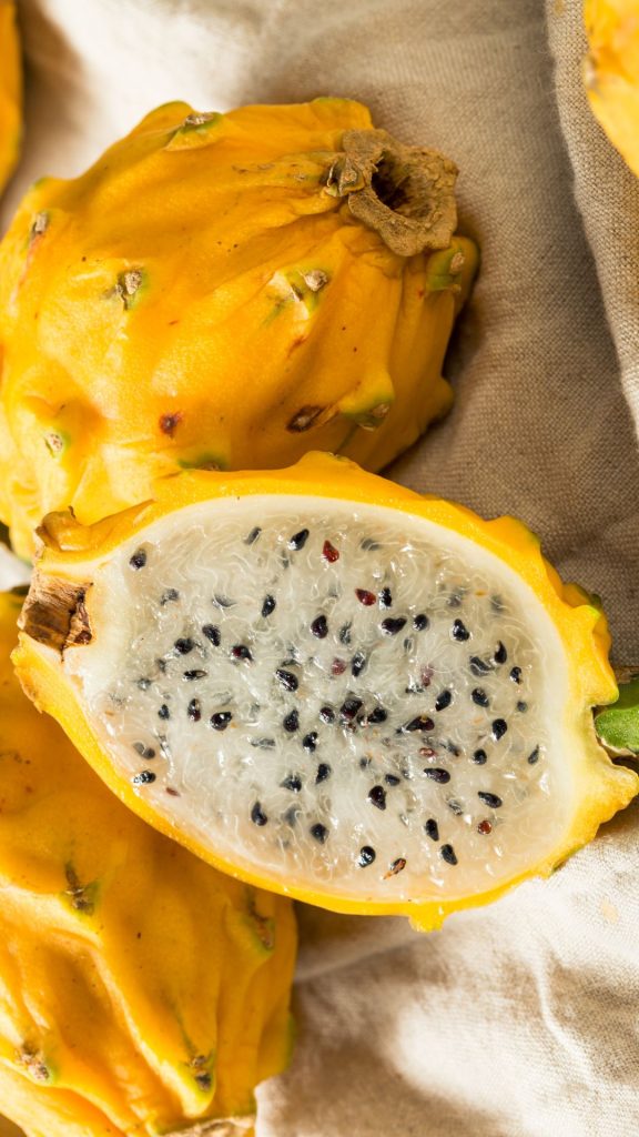Sweet yellow dragon fruit wallpaper