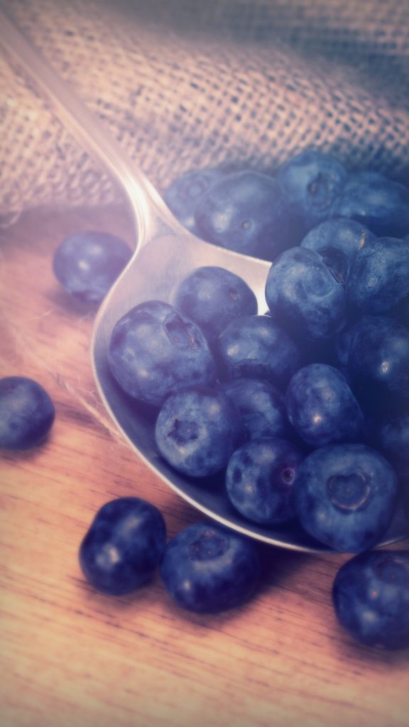 Vintage aesthetic blueberry wallpaper