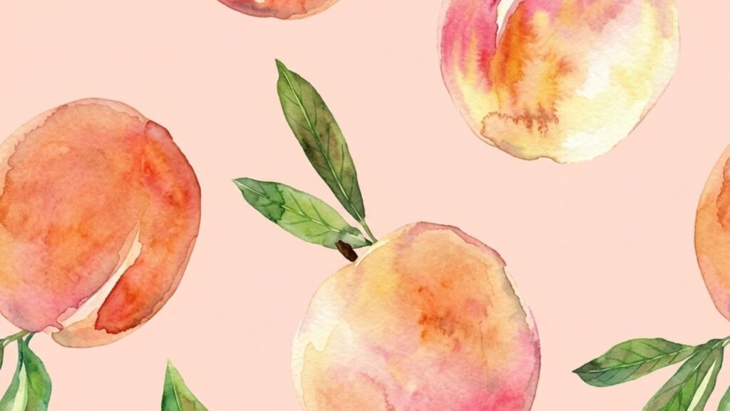 Vintage peach wallpaper
