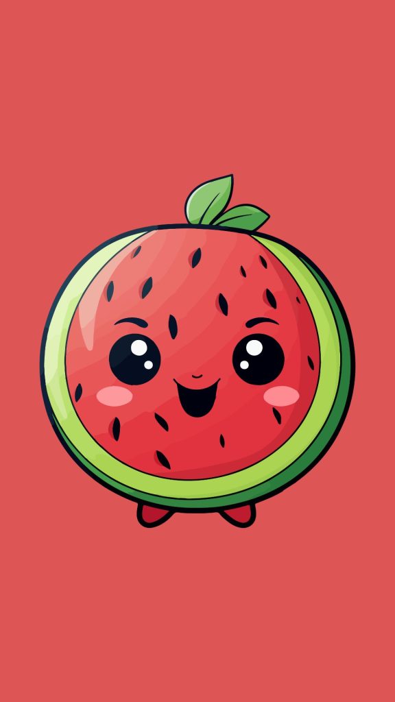 Watermelon piece with pink background watermelon wallpaper