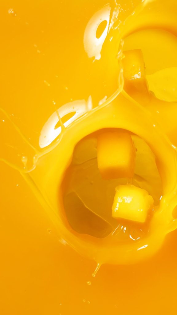 Yellow fresh juice mango wallpaper
