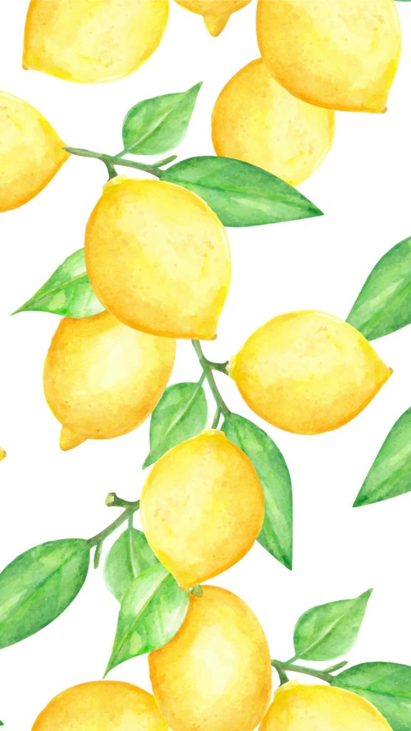 Yellow lemon wallpaper