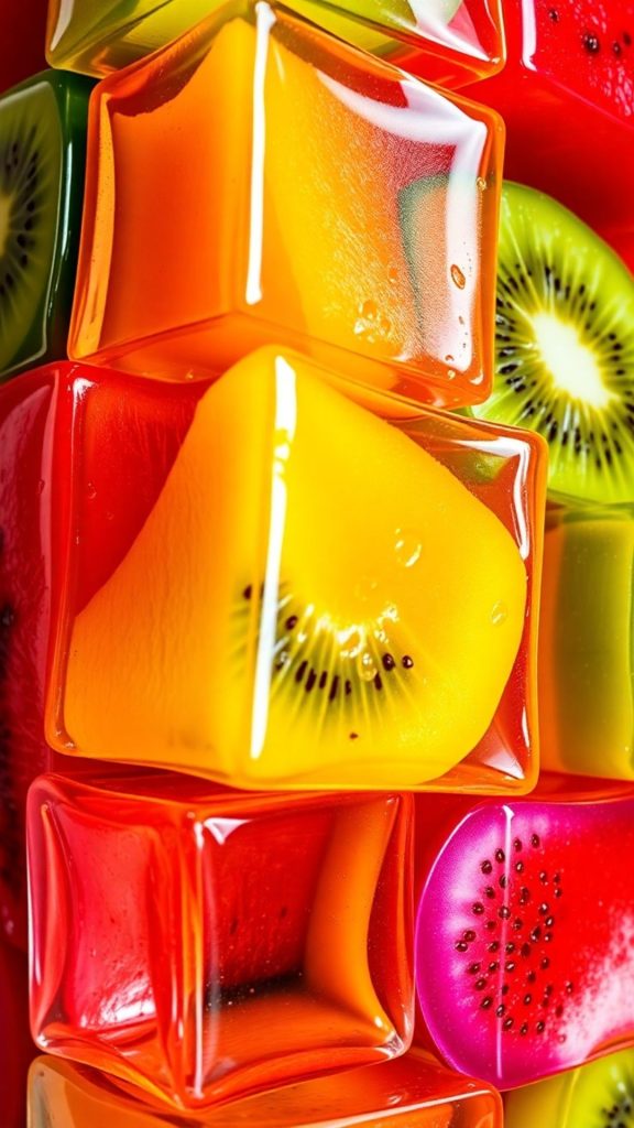 fruits in block digital themed blox fruit cartoon blox fruits wallpaper