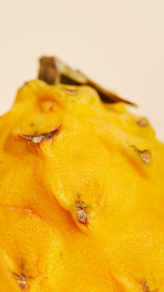 vibrant yellow dragon fruit wallpaper