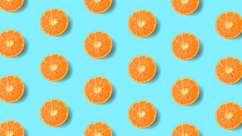 Cute aesthetic cute orange fruit wallpaper