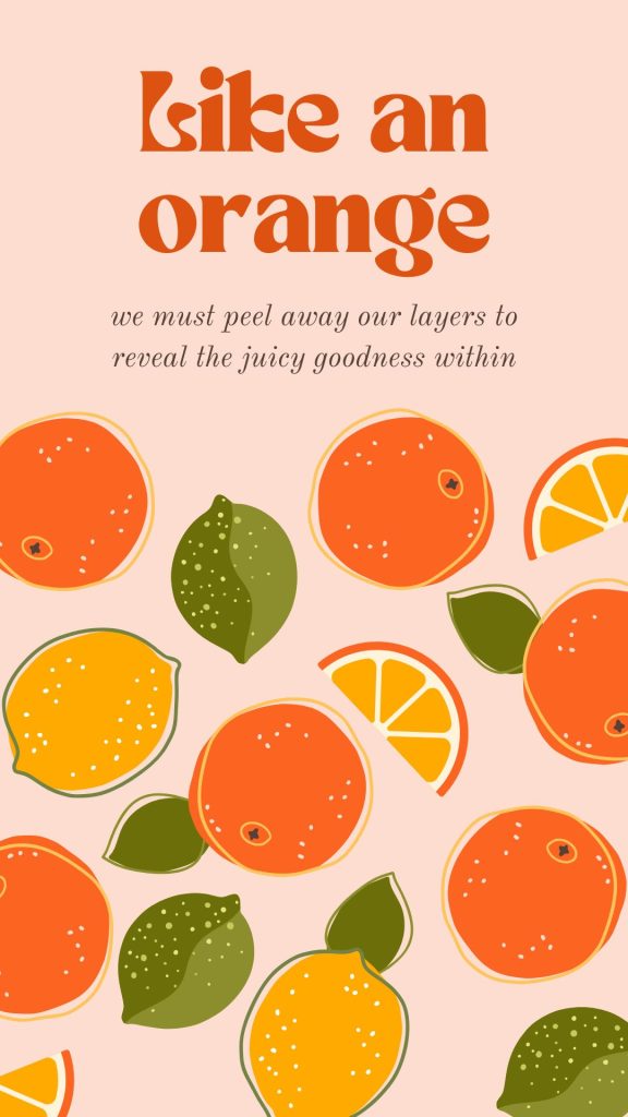 Like an orange aesthetic cute orange fruit wallpaper
