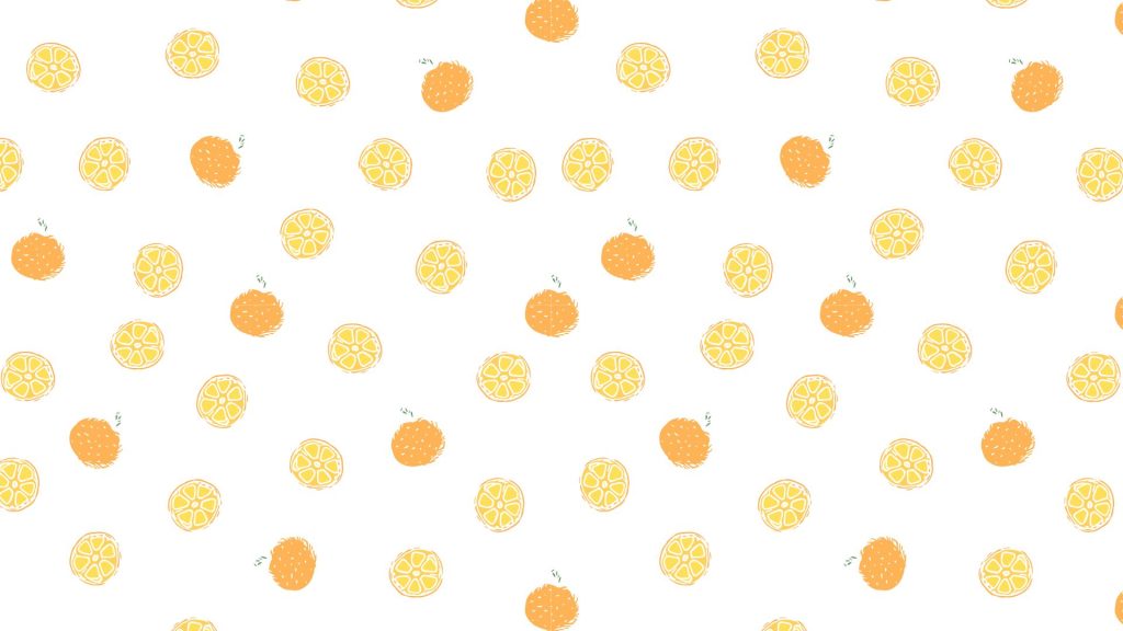 Mini aesthetic cute orange fruit wallpaper