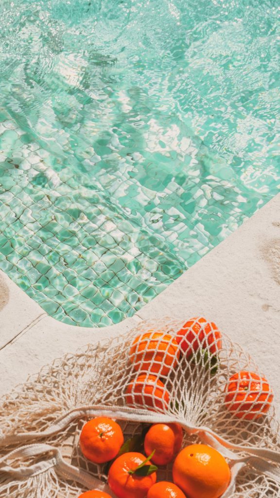 Sweet oranges aesthetic cute orange fruit wallpaper