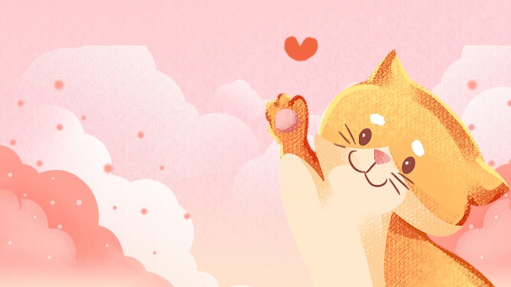 cute demure cat wallpaper for laptop