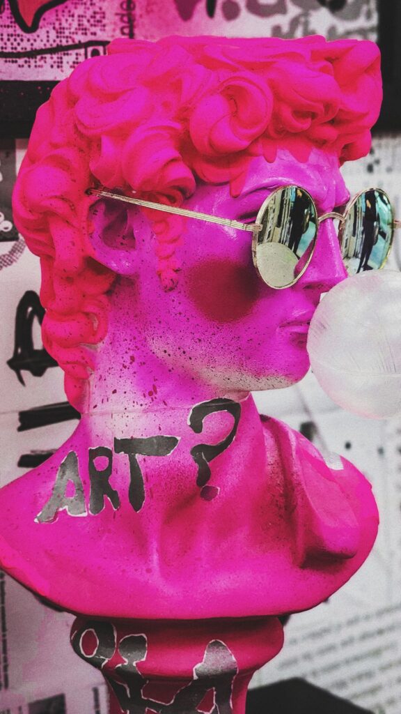 pink statue Goofy ahh wallpaper phone