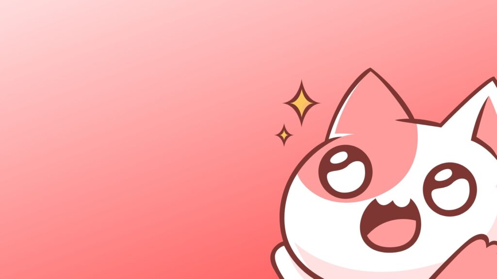 kawaii face cat wallpaper for laptop