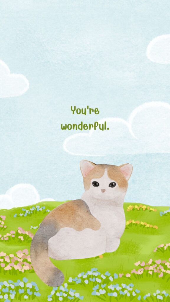 anime background cat wallpaper