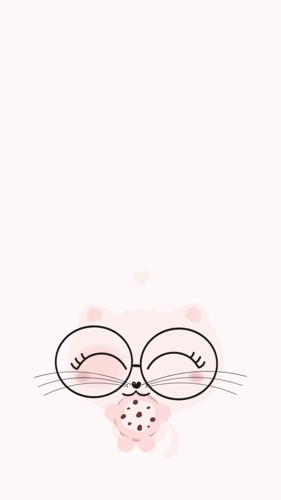 glasses cute cat wallpaper cartoon