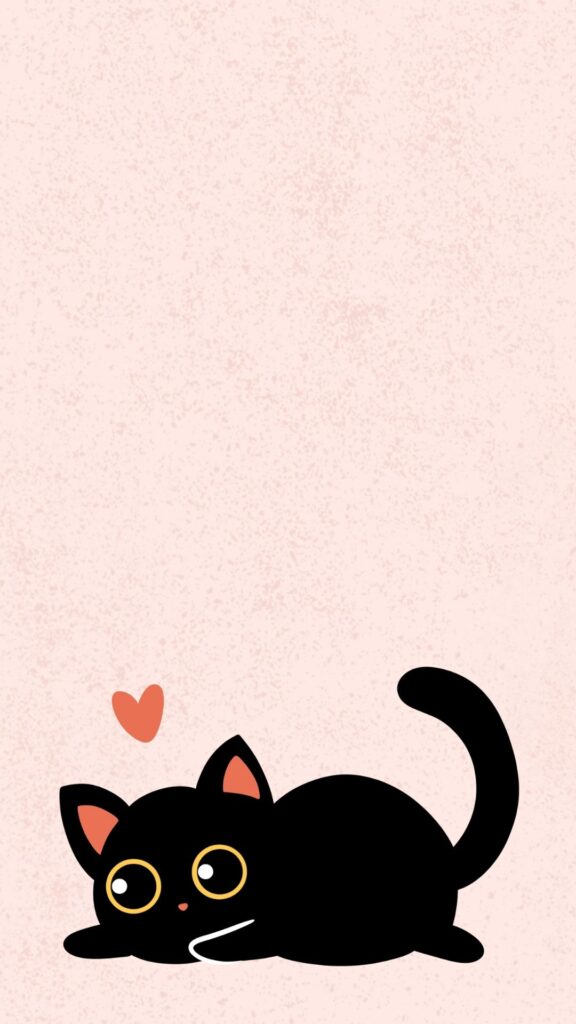 baby pink cute cat wallpaper cartoon