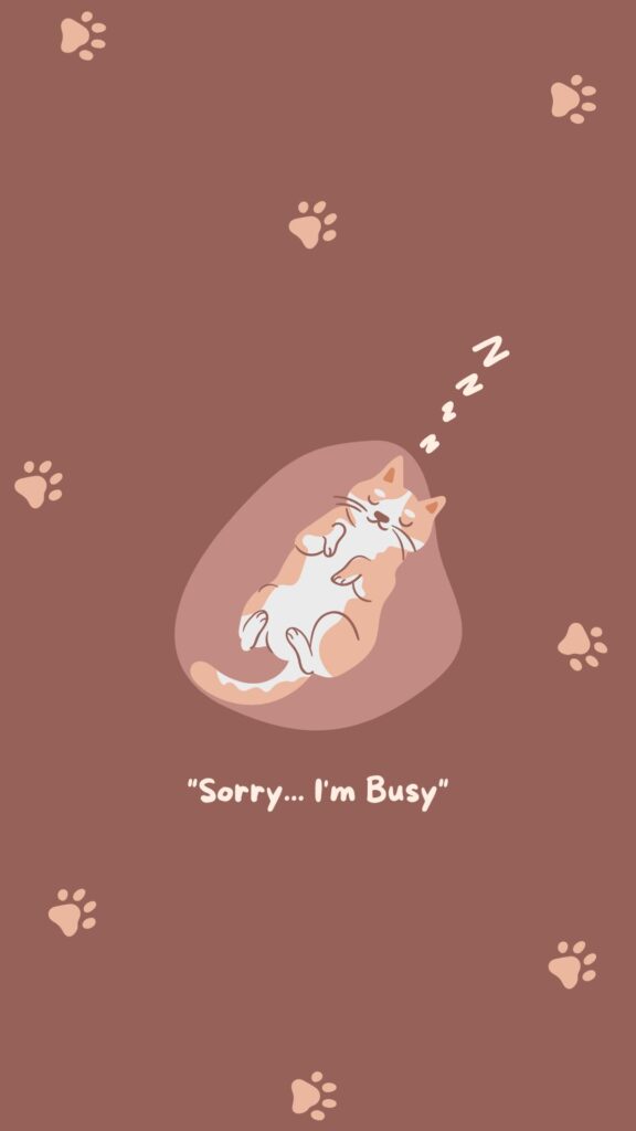 aesthetic cute cat wallpaper cartoon