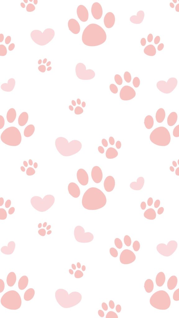 pink paws cute cat wallpaper cartoon