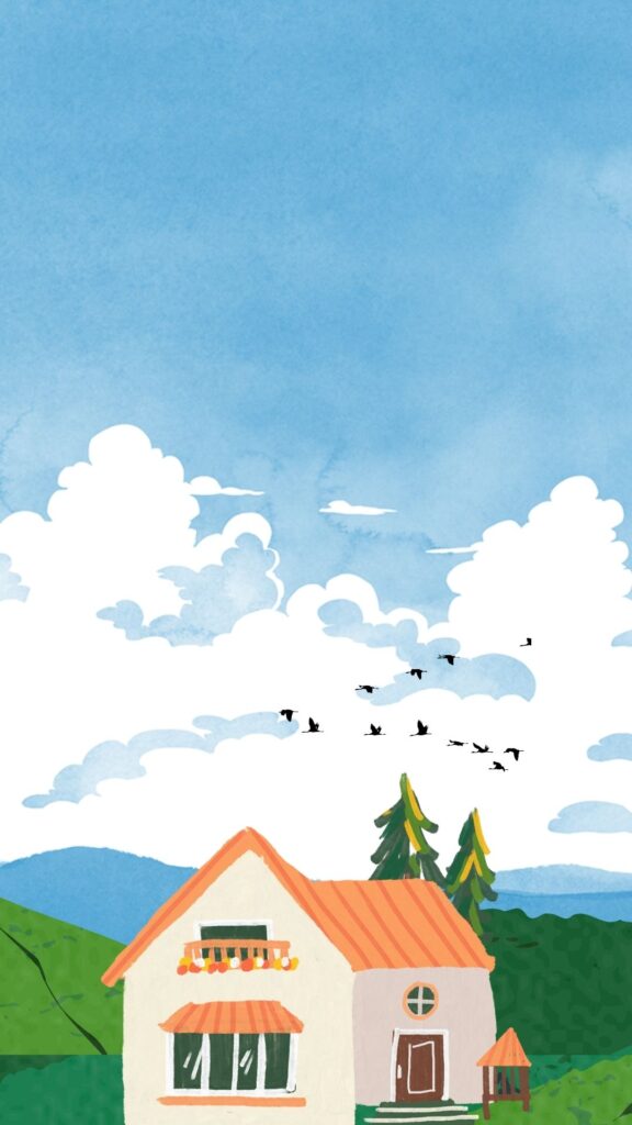 sweet house anime wallpaper 4k for mobile