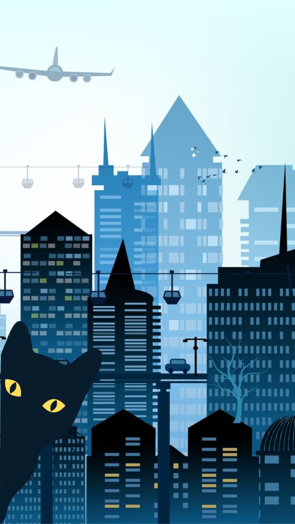 cartoon cat wallpaper