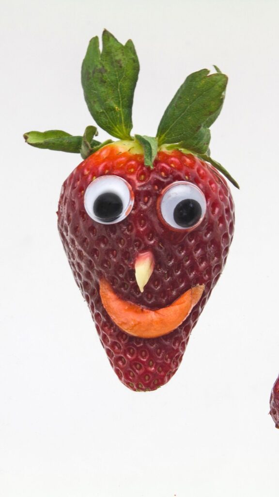 funny strawberry Goofy ahh wallpaper phone