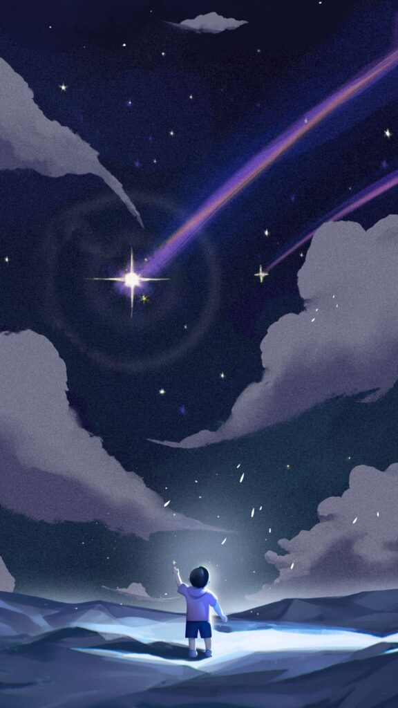 shining star anime wallpaper 4k for mobile