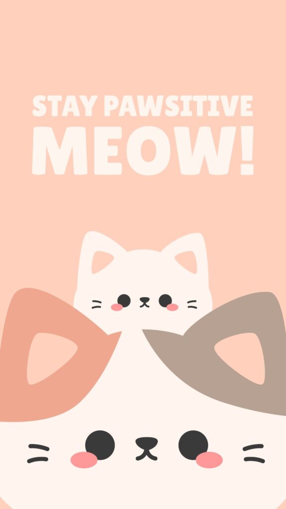 two sweet cat wallpaper