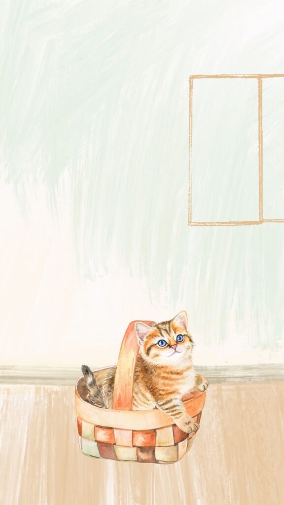 bucket cat wallpaper