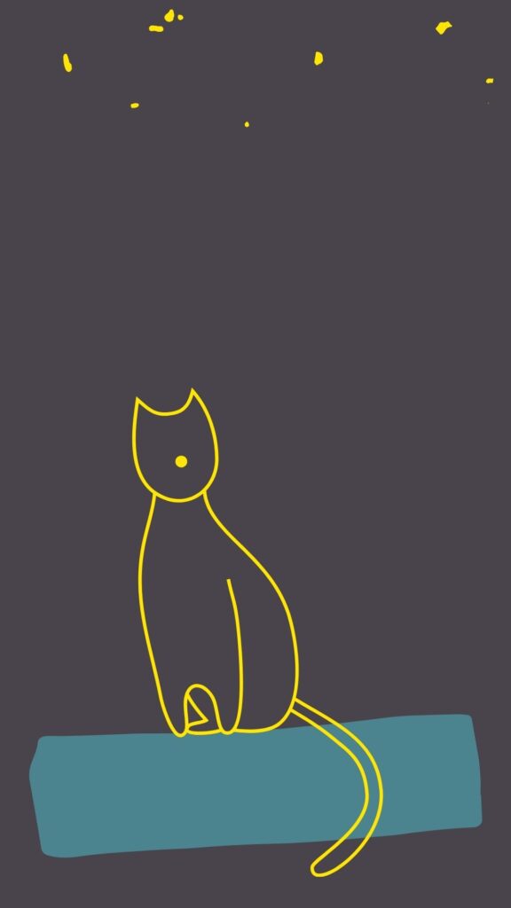 minimal cat wallpaper
