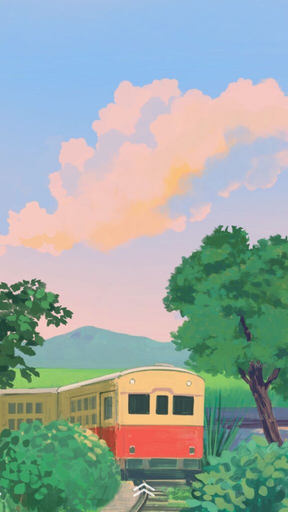 train anime wallpaper 4k for mobile