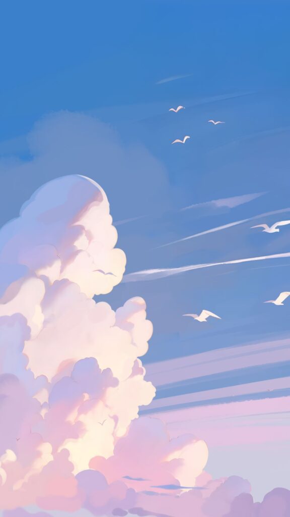 cloudy anime wallpaper 4k for mobile