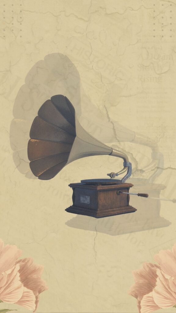 grama phone vintage iphone wallpaper