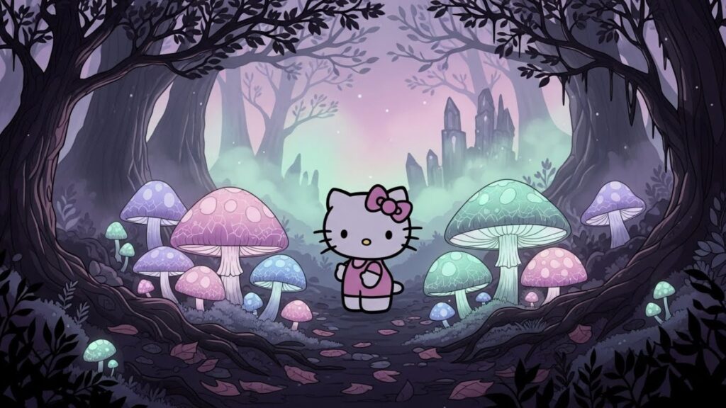 magical hello kitty wallpaper laptop