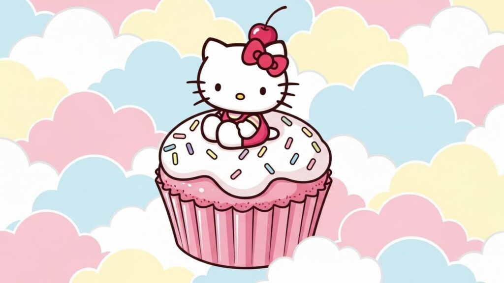 sweet cake hello kitty wallpaper laptop