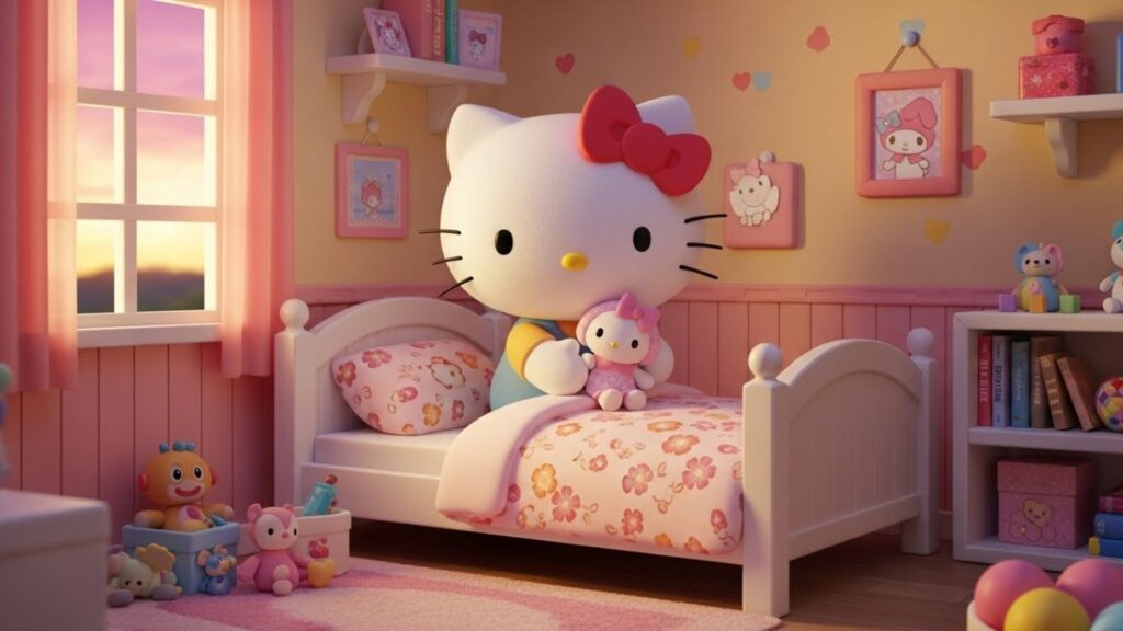 sleepy hello kitty wallpaper laptop