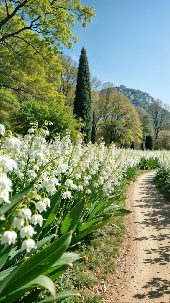 bell flowers field nature background wallpaper