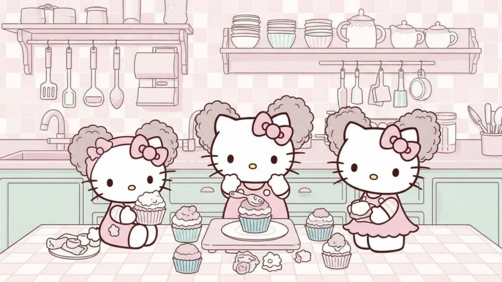 baker hello kitty wallpaper laptop
