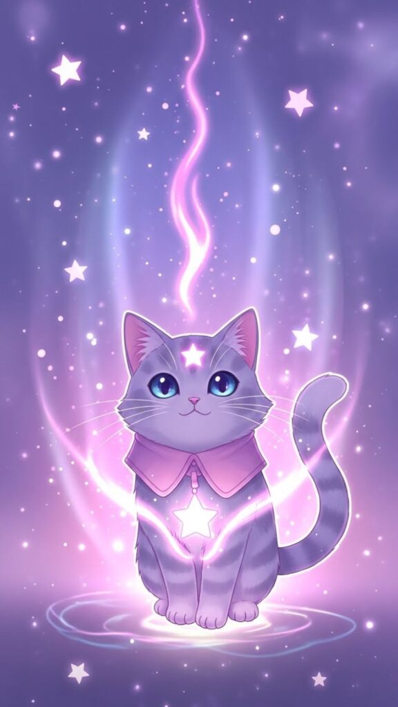 wizard cute cat wallpaper for girls